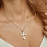 Collier Croix Reflet Divin Nacré