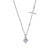 Cross Necklace with Round Pendant