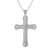 Modern Cross Necklace in Silver