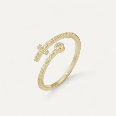 Bague Croix Lumineuse