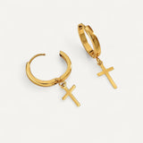 Boucles d’Oreilles Croix Simples