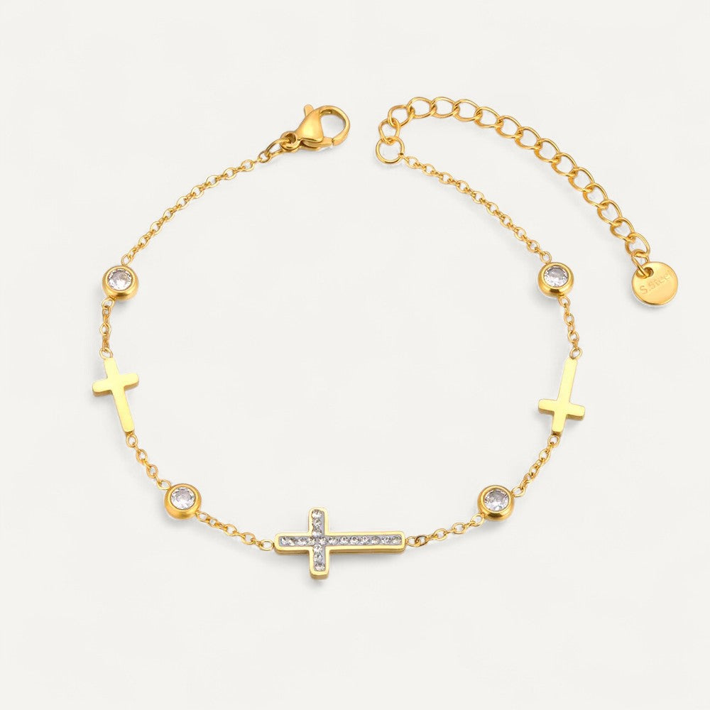 Bracelet Croix Brillant