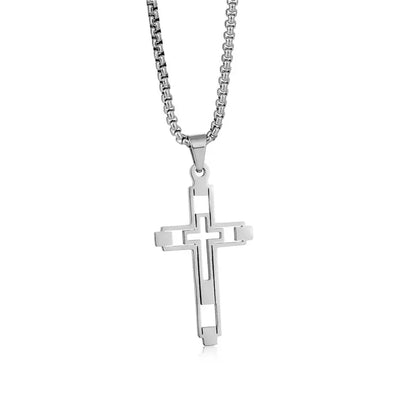 Baroque Cross Necklace