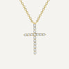 Fine crystal cross necklace