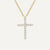 Collier Croix Cristal Fin