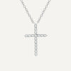 Fine crystal cross necklace