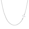 Stainless Steel Lateral Cross Necklace