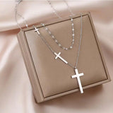 Trinity cross necklace