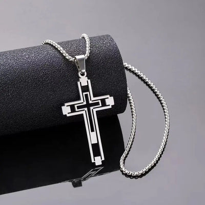 Baroque Cross Necklace