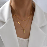 Trinity cross necklace