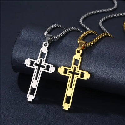 Baroque Cross Necklace