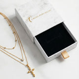 Collier Croix Multirangs Élégant