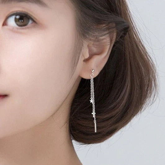 Fancy cross earrings