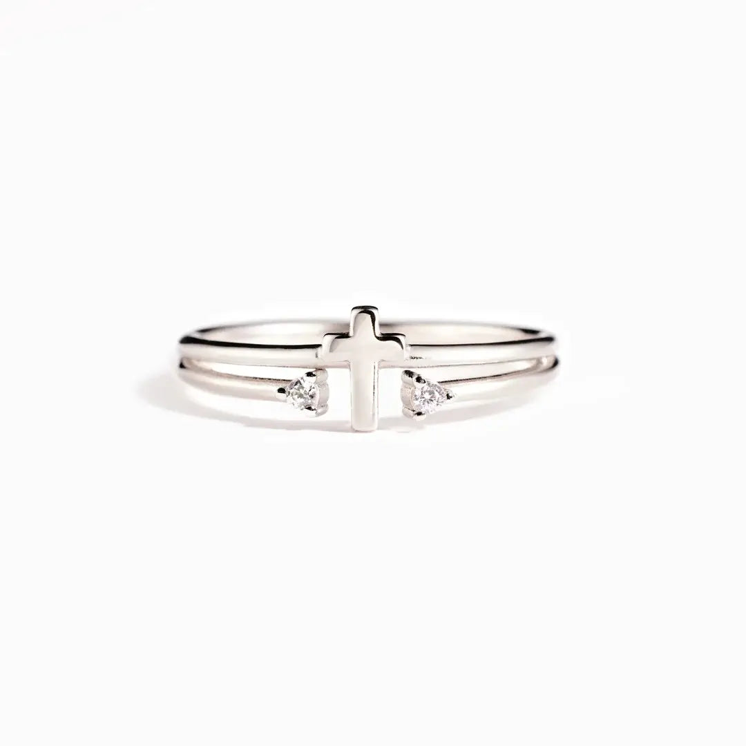 Bague Croix Femme Argent Croix Precieuse Croix Precieuse