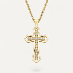 Collier Croix Catholique Homme