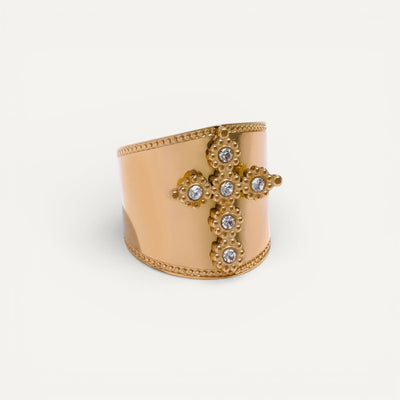 Bague Croix Lumina Dorée