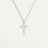 Collier Croix Personnalisé Gravé