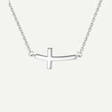 Collier Croix Courbée