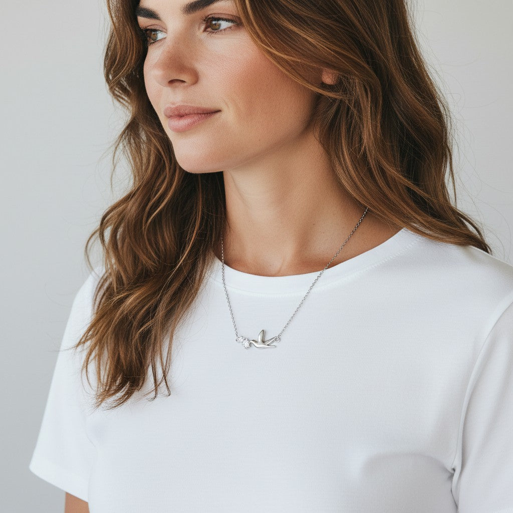 Collier Colombe en Argent 925