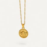 Collier Croix Médaillon Ange