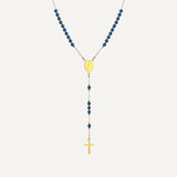 Collier Croix Chapelet Élégant
