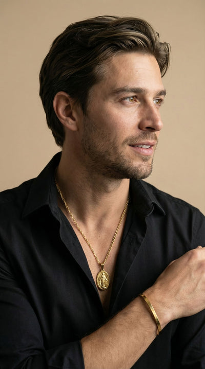 Collier Croix Médaille Vierge Miraculeuse