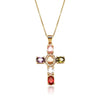 Colored Cross Necklace