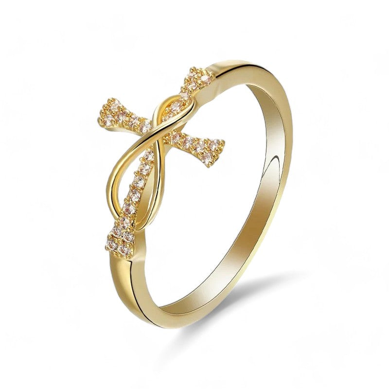 bague croix amour