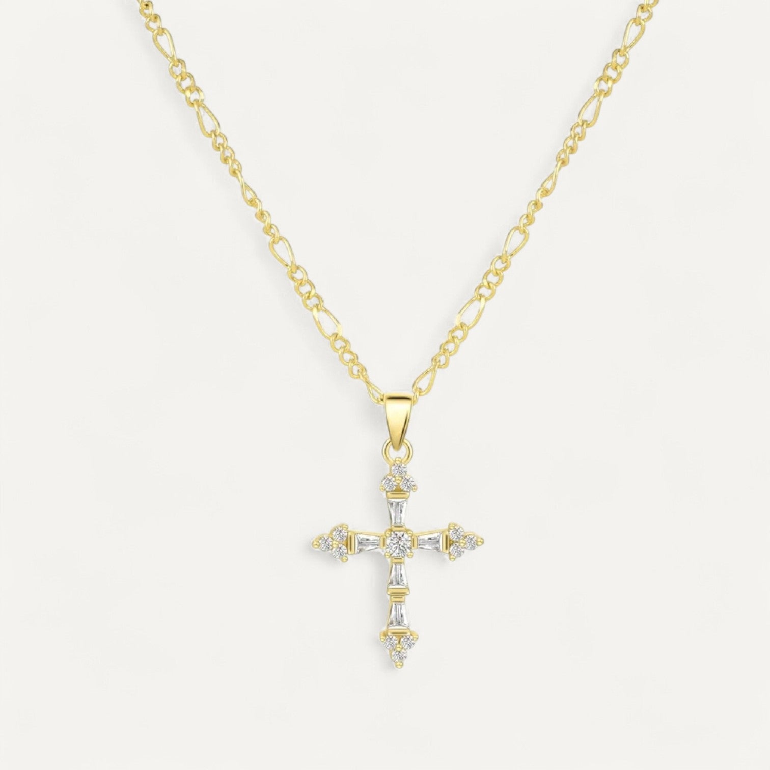 Collier Croix avec Strass