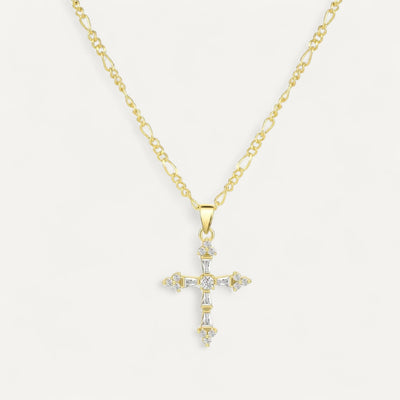 Collier Croix avec Strass