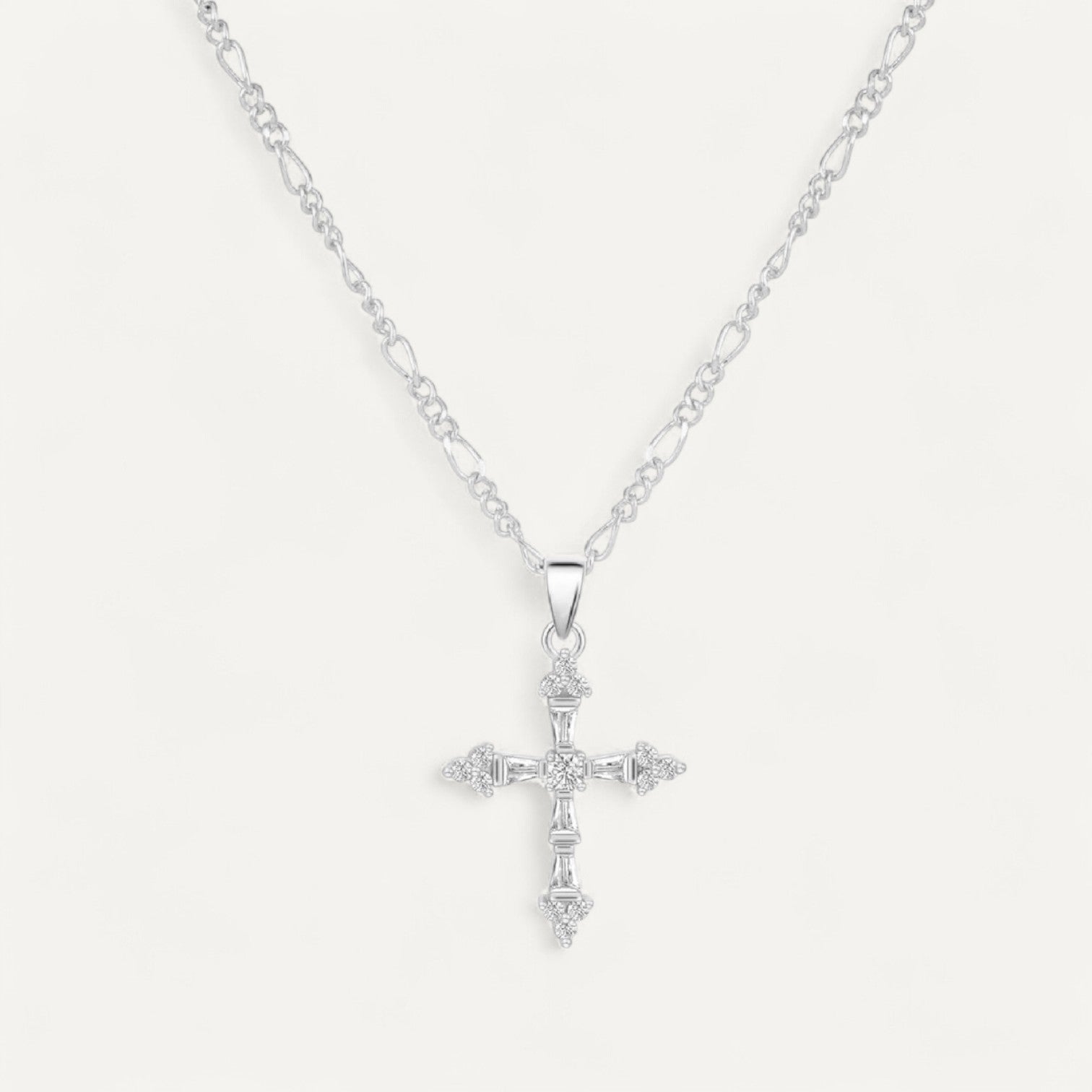 Collier Croix avec Strass