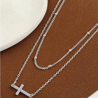 Collier Croix Raffiné