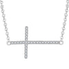 Lateral Cross Necklace